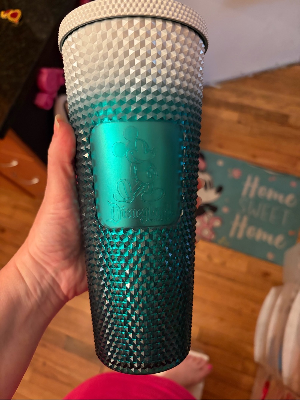 Starbucks Disney blue and white tumbler